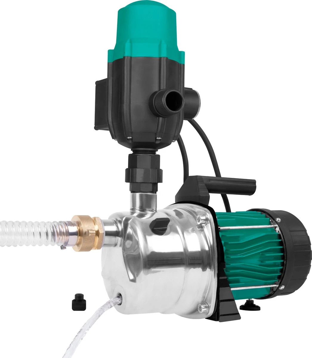 VONROC Hydrofoorpomp / Automatische Pomp - 1000W - 3500l/h - Met Drukschakelaar - Droogloopbeveiliging - Voor Besproeien En Huishoudwater 2 VONROC Hydrofoorpomp / Automatische Pomp - 1000W - 3500l/h - Met Drukschakelaar - Droogloopbeveiliging - Voor Besproeien En Huishoudwater - Image 2