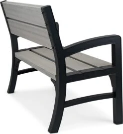 Keter Montero Tuinbank – 2-personen - 120x61x91cm - Grafiet -Tuin Verkoop 1103x1200