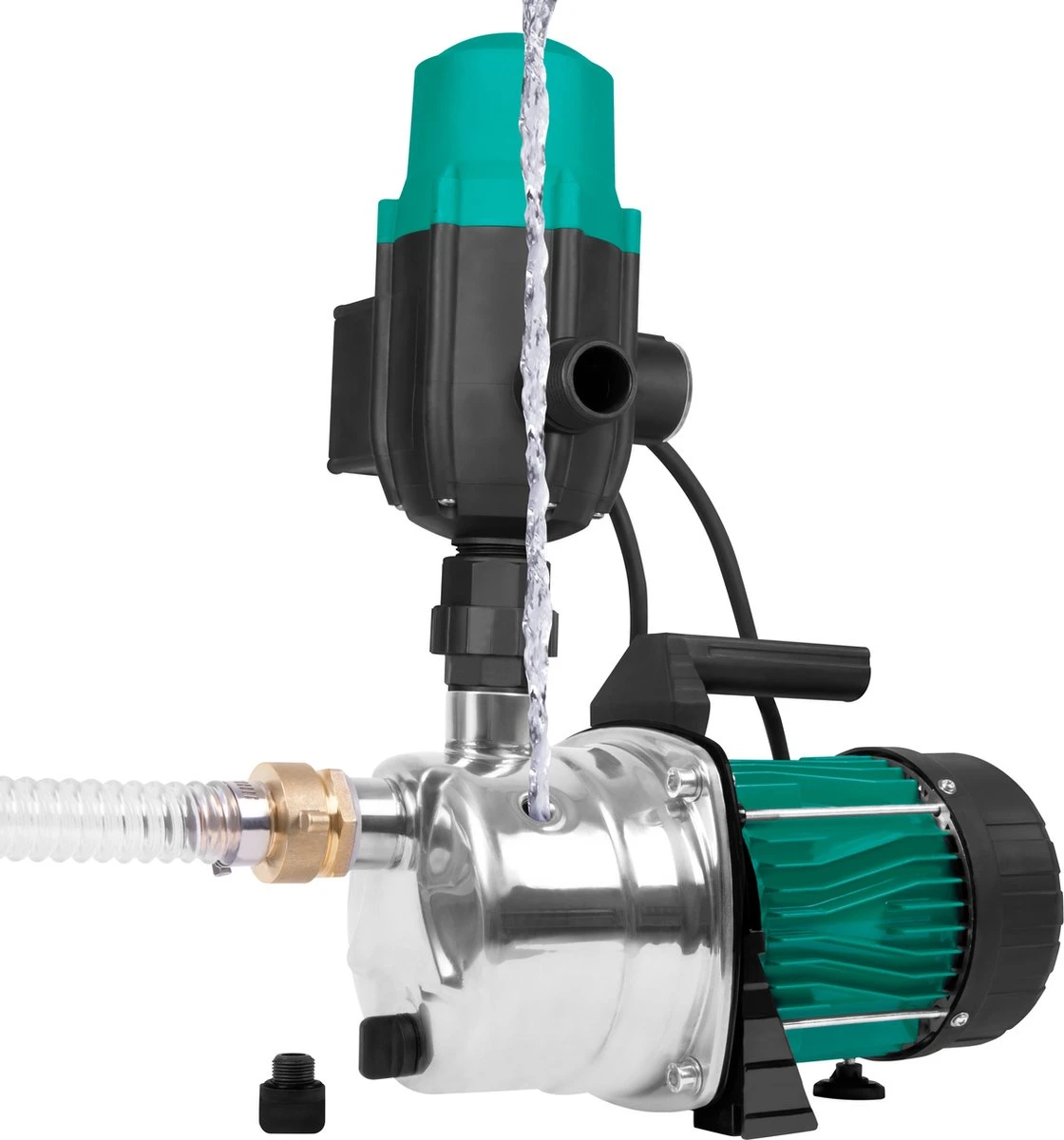 VONROC Hydrofoorpomp / Automatische Pomp - 1000W - 3500l/h - Met Drukschakelaar - Droogloopbeveiliging - Voor Besproeien En Huishoudwater 6 VONROC Hydrofoorpomp / Automatische Pomp - 1000W - 3500l/h - Met Drukschakelaar - Droogloopbeveiliging - Voor Besproeien En Huishoudwater - Image 6