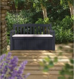 Keter Eden Garden Bench Opbergbank - 265L - 140x60x84cm - Zwart/Grijs 15 Keter Eden Garden Bench Opbergbank - 265L - 140x60x84cm - Zwart/Grijs -Tuin Verkoop 1132x1200 2