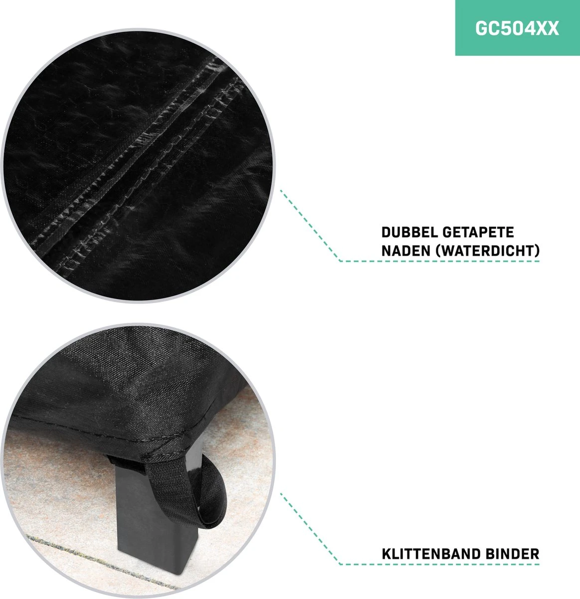 VONROC Premium Tuinbank Beschermhoes – L-vorm - 215/85 X 215/85 X 70cm 3 VONROC Premium Tuinbank Beschermhoes – L-vorm - 215/85 X 215/85 X 70cm - Image 3