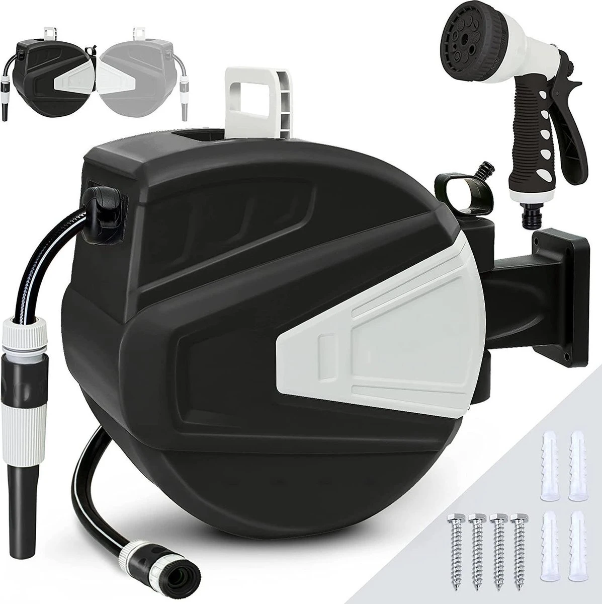 Sens Design Slanghaspel - Tuinslang Haspel - Automatisch - Zwart - 20m 6 Sens Design Slanghaspel - Tuinslang Haspel - Automatisch - Zwart - 20m - Image 6