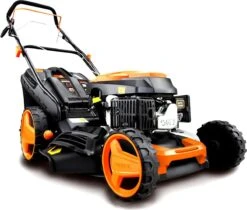 FUXTEC Grasmaaier Benzine - 46cm - Zelfrijdend / Zelftrekkend / Achterwielaandrijving - Mulchfunctie - Opvangbak 50L - FX-RM4646 -Tuin Verkoop 1200x1022