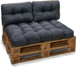 Palletkussen Basic Comfort Rugdeel Halve Pallet Lengte Grijs 60x40x10/20cm 4 Palletkussen Basic Comfort Rugdeel Halve Pallet Lengte Grijs 60x40x10/20cm -Tuin Verkoop 1200x1055