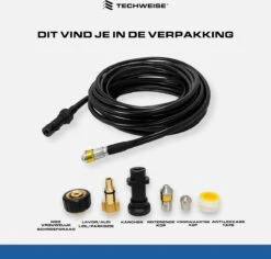 Techweise - Rioolslang Voor O.a. Kärcher - 15M - Met Roterende En Voorwaartse Kop -Tuin Verkoop 1200x1145 1
