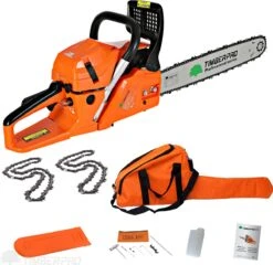TIMBERPRO - Kettingzaag – Benzine - 62 Cc - Zwaardlengte 50 Cm - Transportzak - 2e Ketting 10 TIMBERPRO - Kettingzaag – Benzine - 62 Cc - Zwaardlengte 50 Cm - Transportzak - 2e Ketting -Tuin Verkoop 1200x1164 1