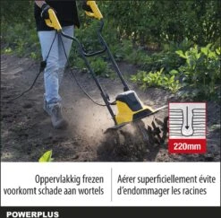 Powerplus POWXG72010 Tuinfrees - 1500W - Werkbreedte 450mm - Werkdiepte Max. 220mm - Incl. 6 Messen En Wielen -Tuin Verkoop 1200x1179 1