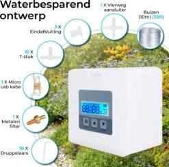 Automatisch Bewateringssysteem Voor Kamerplanten Met Pomp – Waterdruppelaar – Watergeefsysteem– Planten Watergever -Tuin Verkoop 1200x1186 1