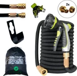 Uitgelichte producten 7 G-Flex Flexibele Tuinslang - Waterslang - 8 Verschillende Sproeistanden - Inclusief Opbergtas/splitter/Koppelstuk/Houder/Rubbers - 30 Meter