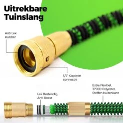 MD-Goods ® Super Sterk Uitrekbare Tuinslang Tot 30 Meter + GRATIS Tas En Koppelstuk - Tuinsproeier - Tuin Besproeien - Waterslang - Sproeikop - Groen - Flexibel Elastisch -Tuin Verkoop 1200x1200 119