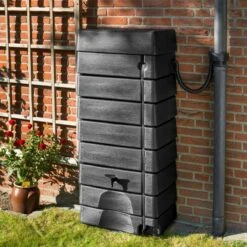 Nature - Regentank - 276L - H134,5 X 58,5 X 39,5cm - Antraciet - Muurmodel -Tuin Verkoop 1200x1200 131