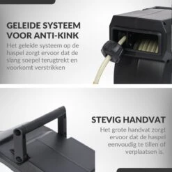 Buxibo - Wandslangenbox 20 Meter + 2 Meter - Tuinslang Met Haspel - 9 Sproei Standen - Slangenhouder 180° Draaibaar - Tuinslanghaspel Zwart+ Gratis Sproeier - Zwart -Tuin Verkoop 1200x1200 157