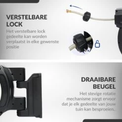 Buxibo - Wandslangenbox 20 Meter + 2 Meter - Tuinslang Met Haspel - 9 Sproei Standen - Slangenhouder 180° Draaibaar - Tuinslanghaspel Zwart+ Gratis Sproeier - Zwart -Tuin Verkoop 1200x1200 159