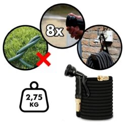 In Round Flexibele Tuinslang – 22,5 Meter – Sproeikop, Tuinslanghouder -Tuin Verkoop 1200x1200 172