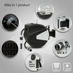 Sens Design Slanghaspel - Tuinslang Haspel - Automatisch - Zwart - 20m 13 Sens Design Slanghaspel - Tuinslang Haspel - Automatisch - Zwart - 20m -Tuin Verkoop 1200x1200 215