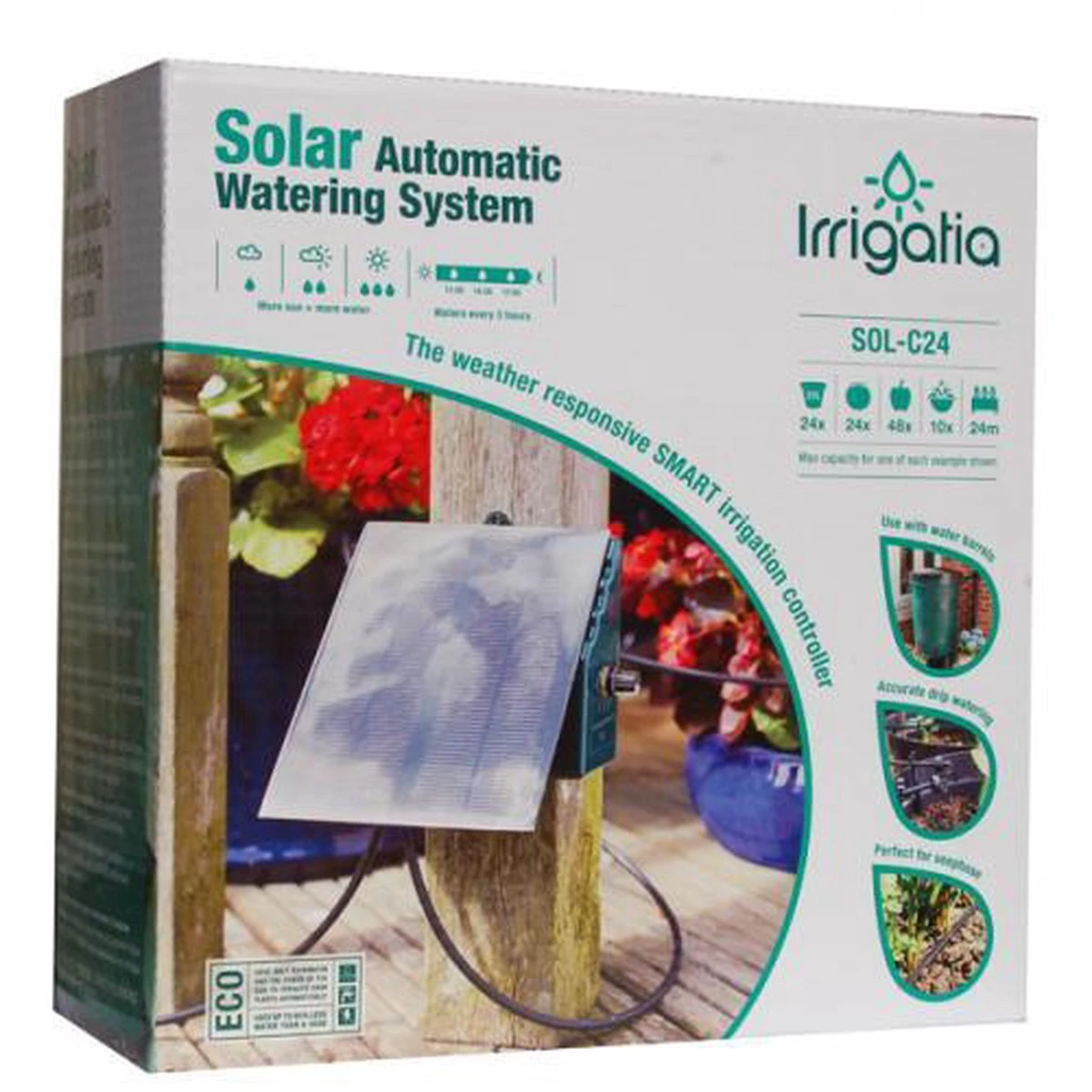 Irrigatia SOL-C24 Irrigatie Systeem Op Zonne-energie - Da's Slim Water Geven ! 5 Irrigatia SOL-C24 Irrigatie Systeem Op Zonne-energie - Da's Slim Water Geven ! - Image 5