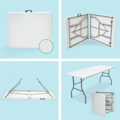 LifeGoods Klaptafel - Inklapbaar - 70x180cm - Verstelbare Vouwtafel - Weerbestendig - Wit 13 LifeGoods Klaptafel - Inklapbaar - 70x180cm - Verstelbare Vouwtafel - Weerbestendig - Wit -Tuin Verkoop 1200x1200 338