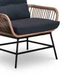 BUITEN Living Dex Wicker Loungestoel Tuin | Wicker + Aluminium | Bamboe Antraciet -Tuin Verkoop 1200x1200 369