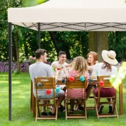 LifeGoods Partytent - 3x3 M - Zijwanden - Easy Up - Opvouwbaar - Waterdicht - Draagtas Met Wieltjes - Beige -Tuin Verkoop 1200x1200 398