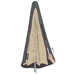 AeroCover Parasolhoes - Zweef Parasols - Grijs - 250x55 Cm (HxB) -Tuin Verkoop 1200x1200 415