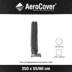 AeroCover Parasolhoes - Zweef Parasols - Grijs - 250x55 Cm (HxB) -Tuin Verkoop 1200x1200 416