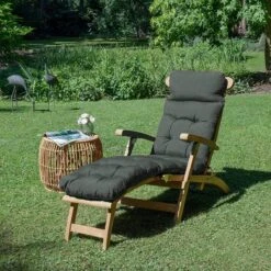 Beautissu Deckchair Kussen 200x50x8 Cm - Ligstoelkussen Antraciet - Matraskussen Voor Hangmatten En Tuin-/terrasstoelen - Flair DC -Tuin Verkoop 1200x1200 432