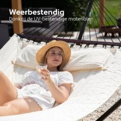 Vita5 Hangmat Met Standaard En Spreidstok – 2 Persoons – Incl. Bekerhouder - Afneembaar Kussen – Uv-bestendig – Beige 19 Vita5 Hangmat Met Standaard En Spreidstok – 2 Persoons – Incl. Bekerhouder - Afneembaar Kussen – Uv-bestendig – Beige -Tuin Verkoop 1200x1200 451