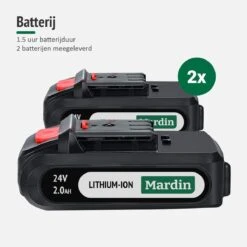 Mardin Mini Kettingzaag - Snoeizaag - Kettingzaag - Kettingzaag Electrisch Met 2 Accu - Inclusief Koffer - 1 Extra Accu - Zwart -Tuin Verkoop 1200x1200 47
