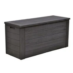Merkloos Woody Tuin Opbergbox - 324 Liter 45x120x60 Cm - Tuinkussenbox - Antraciet/bruin -Tuin Verkoop 1200x1200 470