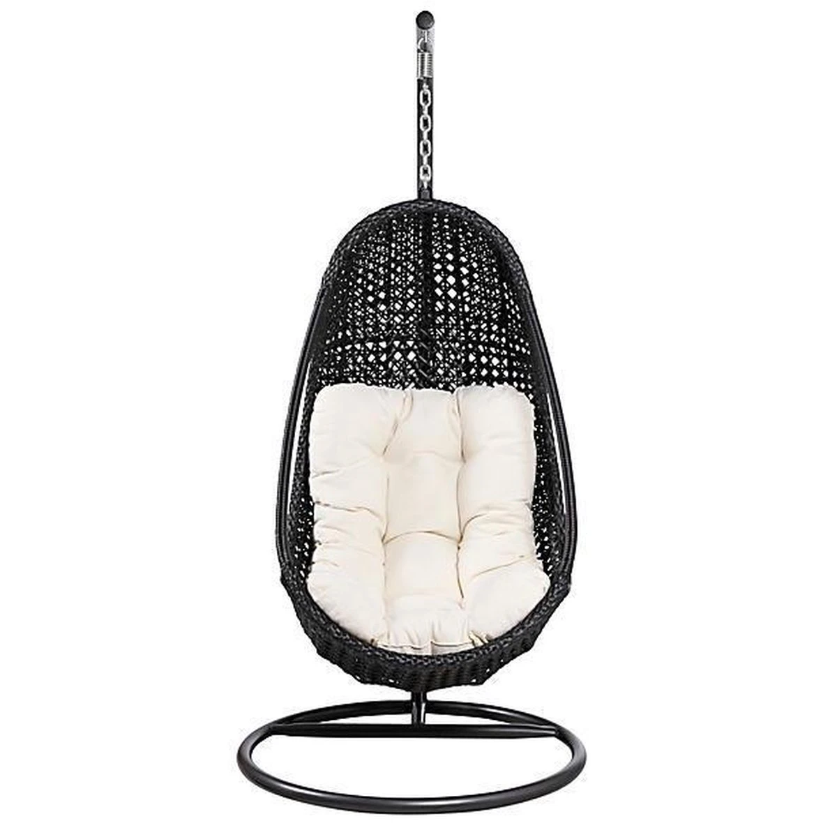 Merkloos Hangstoel Egg Chair Funny Relax Zwart 2 Merkloos Hangstoel Egg Chair Funny Relax Zwart - Image 2
