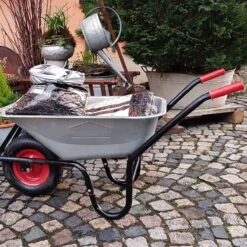Gardebruk Kruiwagen 100L - Luchtband - 250kg Draagkracht Zilver -Tuin Verkoop 1200x1200 9