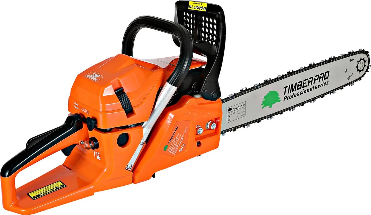 TIMBERPRO - Kettingzaag – Benzine - 62 Cc - Zwaardlengte 50 Cm - Transportzak - 2e Ketting 8 TIMBERPRO - Kettingzaag – Benzine - 62 Cc - Zwaardlengte 50 Cm - Transportzak - 2e Ketting - Image 8