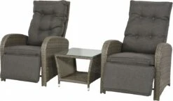 Loungeset Duoset Melia 2 Verstelbare Stoelen + Tafel - Balkonset -Tuin Verkoop 1200x703 1