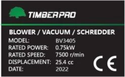 TIMBERPRO - Bladblazer - Benzine - Met Zuig En Versnipperfunctie - Blaassnelheid 225 Km/h - Opvangzak 45 L -Tuin Verkoop 1200x747