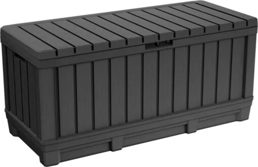 Keter Kentwood Opbergbox - 128x53.6x59 Cm - 350 L - Grafiet -Tuin Verkoop 1200x780 1