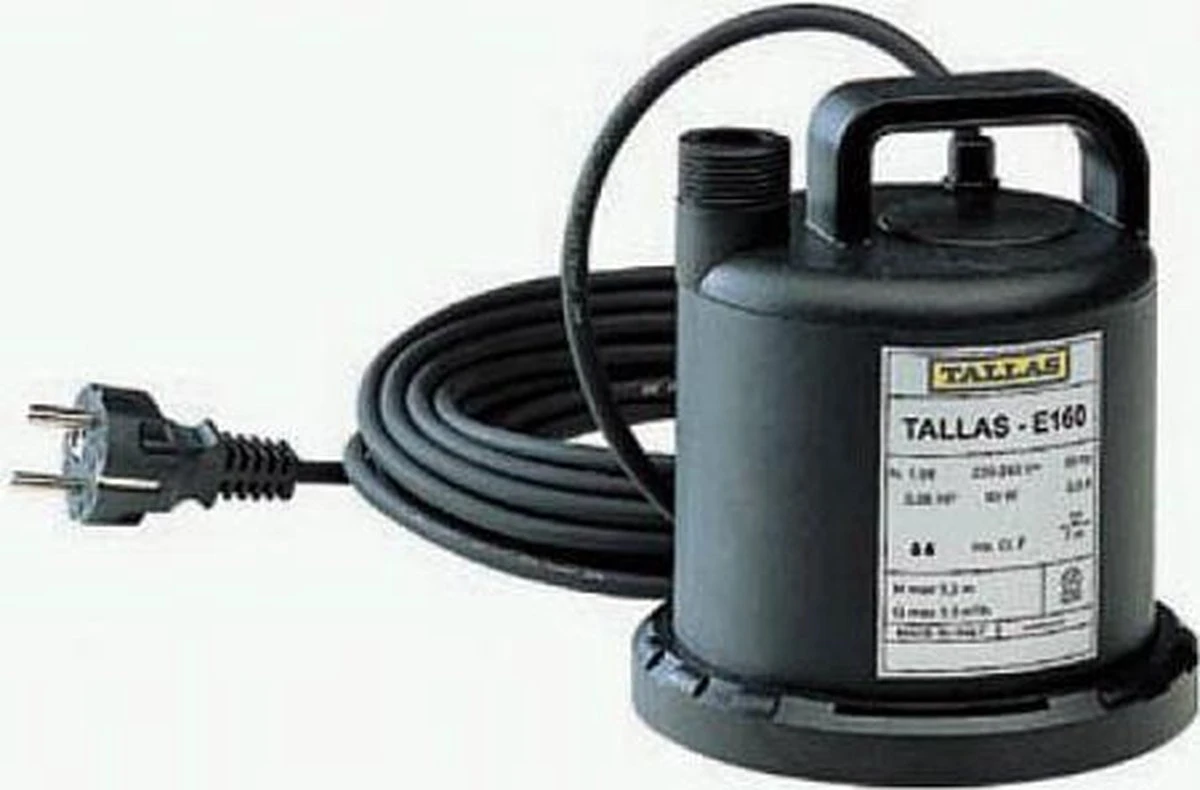 Tallas Vlakke Onderwaterpomp E 160 NA, Vlakke Aanzuiging Tot 3 Mm, 90 Watt 7 Tallas Vlakke Onderwaterpomp E 160 NA, Vlakke Aanzuiging Tot 3 Mm, 90 Watt - Image 7