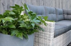 Merkloos Rivièra Original | Loungeset Hoekset Dining Set Tuinset | Wicker | Hoekbank, Hoge Tuintafel, 2 Hockers | 6 Zitplaatsen -Tuin Verkoop 1200x793 2