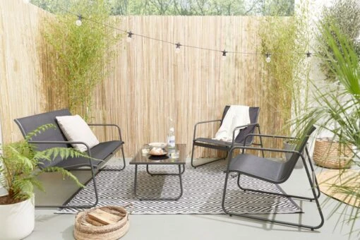 909 Outdoor Tuinset Camilla - 4-delig - Dubbele Zitbank - 2 Stoelen - Tafel - Stalenframe -Tuin Verkoop 1200x799 43