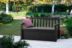 Keter Eden Garden Bench Opbergbank - 265L - 140x60x84cm - Zwart/Grijs 11 Keter Eden Garden Bench Opbergbank - 265L - 140x60x84cm - Zwart/Grijs -Tuin Verkoop 1200x800 93