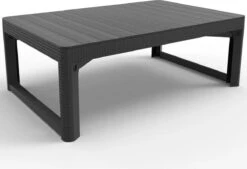 Allibert Lyon Tuintafel - 116x71,5x66/40 Cm - Grafiet -Tuin Verkoop 1200x820