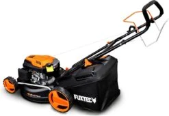 FUXTEC Grasmaaier Benzine - 46cm - Zelfrijdend / Zelftrekkend / Achterwielaandrijving - Mulchfunctie - Opvangbak 50L - FX-RM4646 -Tuin Verkoop 1200x828