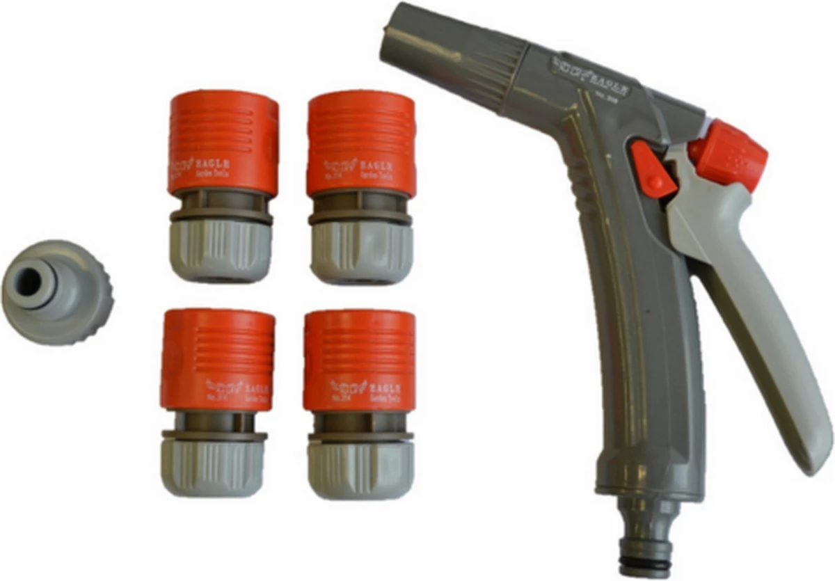 Slangenwagen Met 50 Meter Tuinslang | Eagle Garden | Incl. Spuitkopstuk En Connectors | Geel 4 Slangenwagen Met 50 Meter Tuinslang | Eagle Garden | Incl. Spuitkopstuk En Connectors | Geel - Image 4