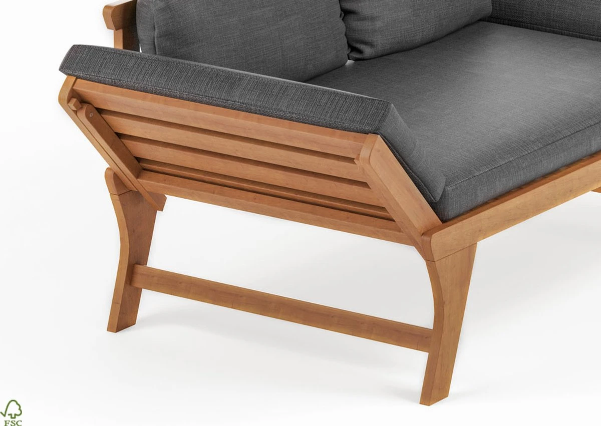 Loungebank Tuin FSC Antraciet – Makkelijk Verstelbaar Lounge Bank Balkon – Tuinbank Lounge Hardhout FSC – Perfecthomeshop 8 Loungebank Tuin FSC Antraciet – Makkelijk Verstelbaar Lounge Bank Balkon – Tuinbank Lounge Hardhout FSC – Perfecthomeshop - Image 8