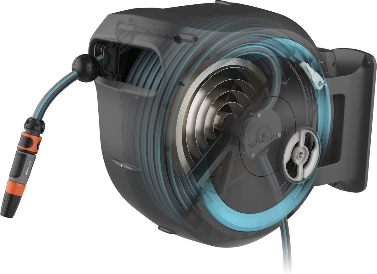 GARDENA - Wandslangenbox Slanghouder - RollUp M/L - 25 Meter - Ø 13 Mm 4 GARDENA - Wandslangenbox Slanghouder - RollUp M/L - 25 Meter - Ø 13 Mm - Image 4