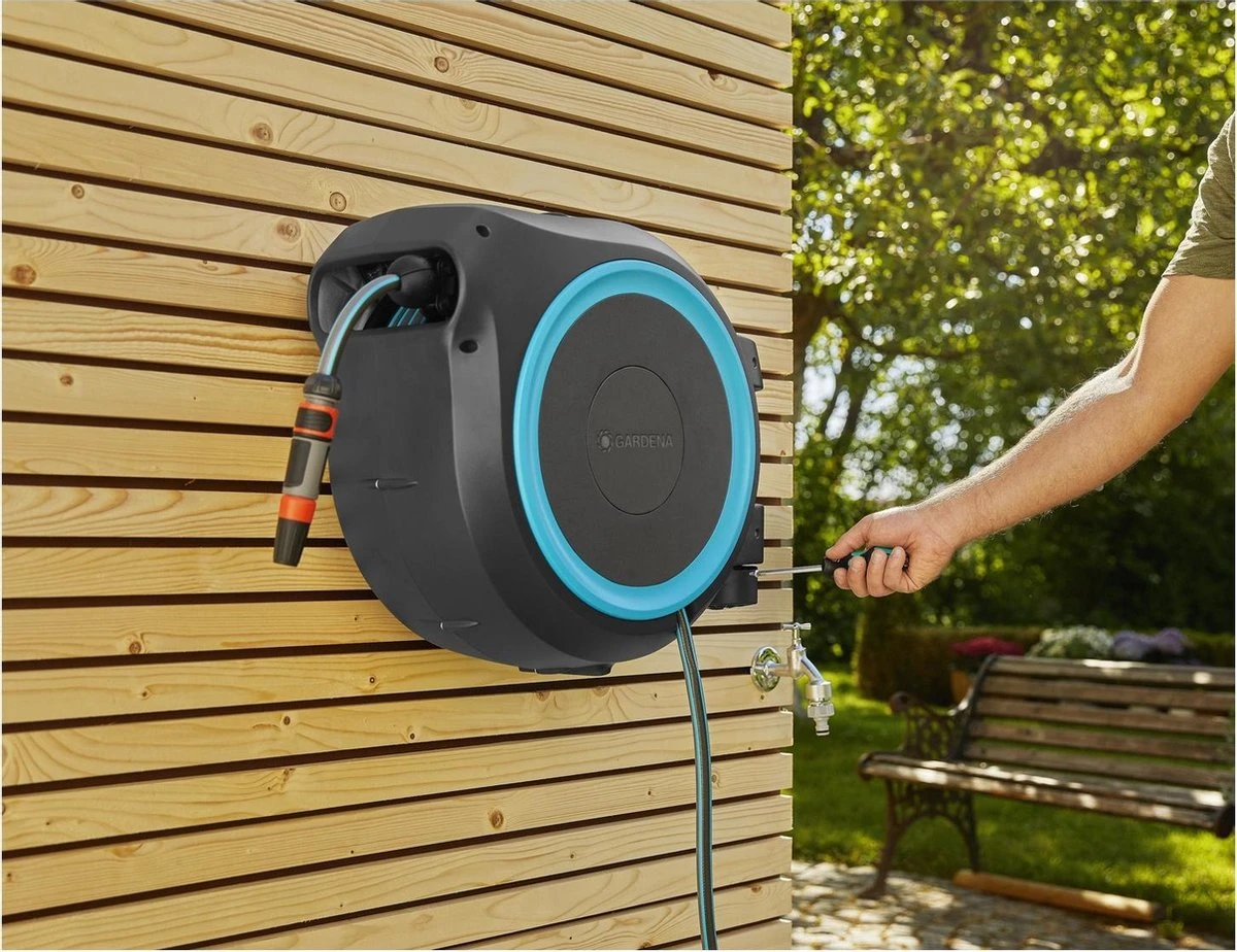 GARDENA - Wandslangenbox Slanghouder - RollUp M/L - 25 Meter - Ø 13 Mm 10 GARDENA - Wandslangenbox Slanghouder - RollUp M/L - 25 Meter - Ø 13 Mm - Image 10