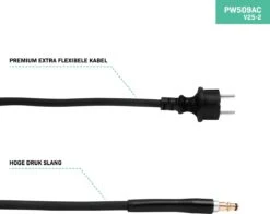 VONROC PRO Hogedrukreiniger V25-2 – 2500W – 195 Bar – 468 L/h – Duurzame Inductiemotor – Incl. 8m Slang, Slanghaspel, Terrasreiniger, Reinigingstank En Meer -Tuin Verkoop 1200x952