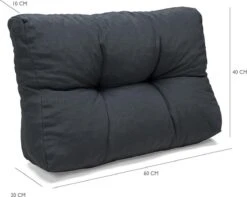 Palletkussen Basic Comfort Rugdeel Halve Pallet Lengte Grijs 60x40x10/20cm 5 Palletkussen Basic Comfort Rugdeel Halve Pallet Lengte Grijs 60x40x10/20cm -Tuin Verkoop 1200x955