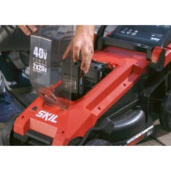 SKIL 20V Grasmaaier 0130BA Brushless 34cm + 2 Accu's 2,0Ah + Snellader -Tuin Verkoop 123 252