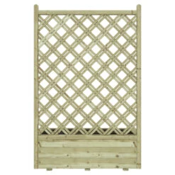 Bloembak Met Dubbele Trellis 90x40 Cm -Tuin Verkoop 123 324