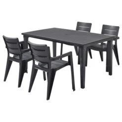 ALLIBERT All Stoel Ibiza Grafiet -Tuin Verkoop 123 383